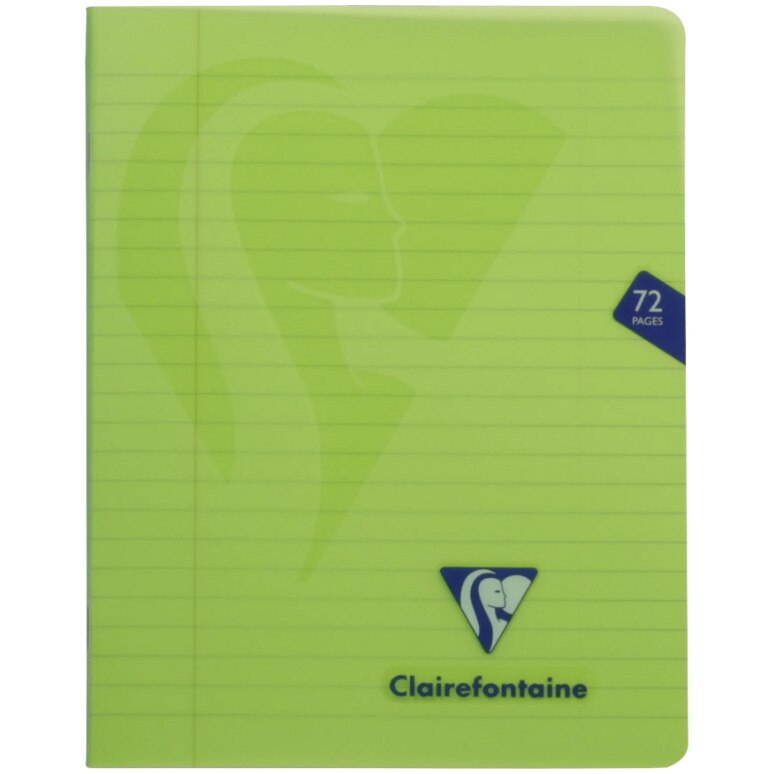 Caiet capsat A5+ Clairefontaine Mimesys, 36 file, 16,5 x 21 cm, Dictando, Verde