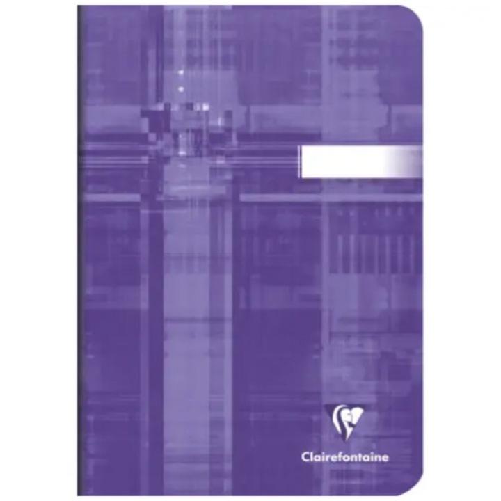 Caiet capsat A5 Clairefontaine, 48 file, 14,8 x 21 cm, Dictando, Mov