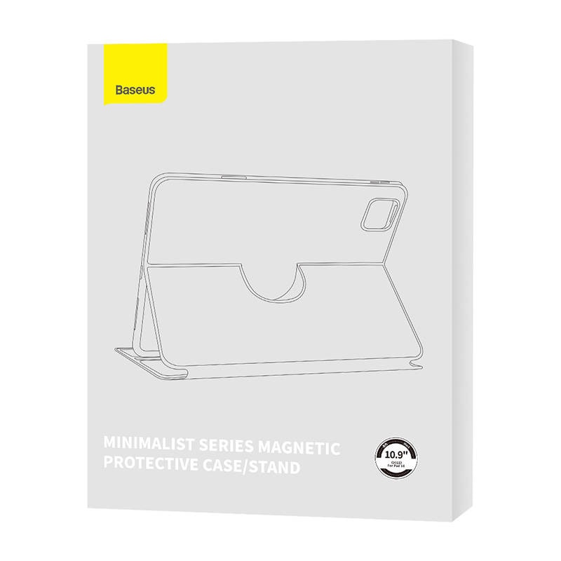 Husa magnetica protectoare pentru tableta Baseus Minimalist, suport integrat, negru, pentru Ipad 10 10.9"