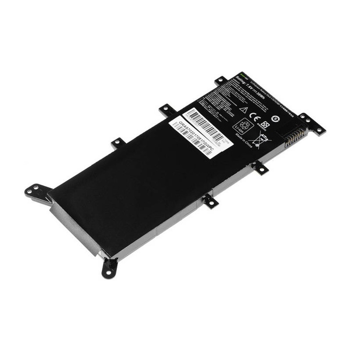 Батерия за лаптоп Asus A555/A555L/F555/F555L/F555LD, Green Cell, 7.4 V/7.6 V, Литиево-Полимерна, 4000 mAh, Черна