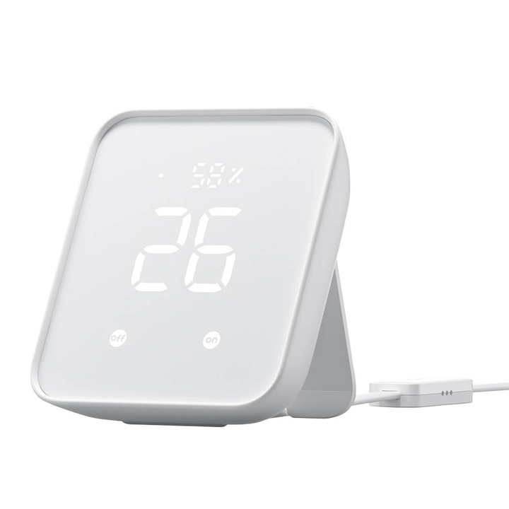 Matter SwitchBot Hub 2 WiFi HomeKit BLE IR контролен панел, бял