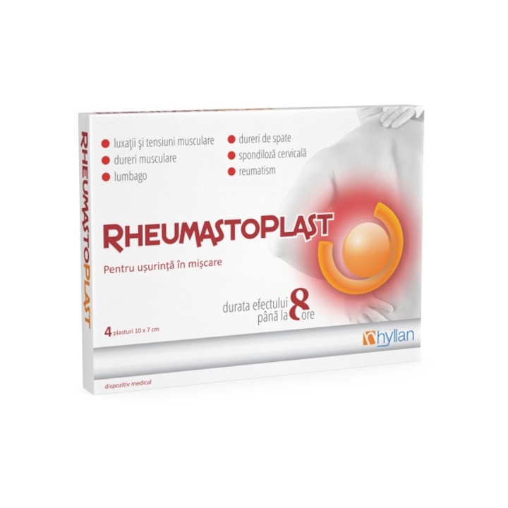 Plasturi pentru usurinta in miscare, Rheumastoplast, 4 bucati, hyllan