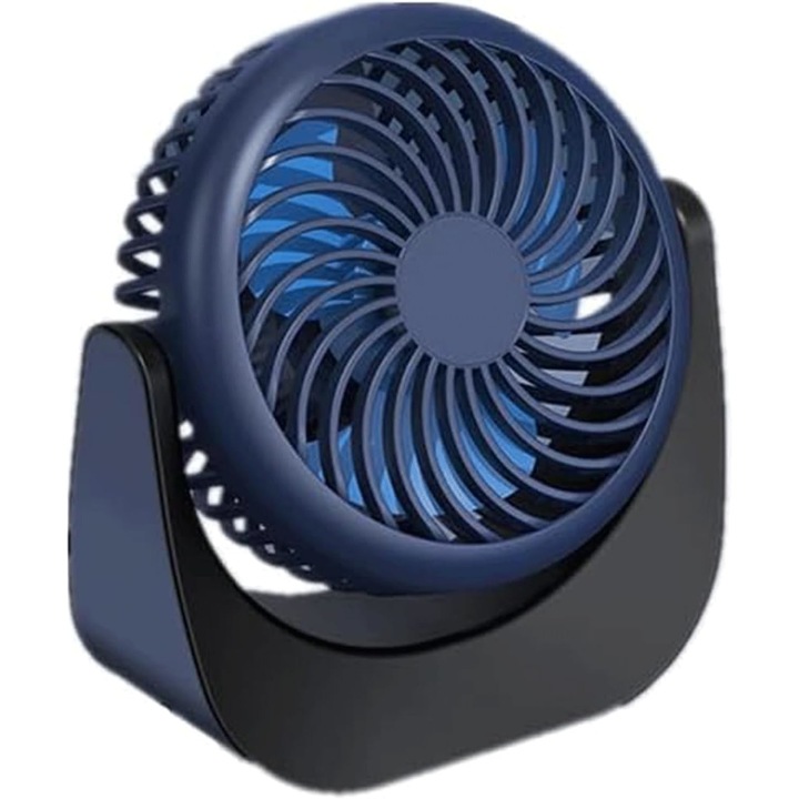 Mini ventilátor 3 sebességbeállítással, asztali ventilátor 360°-ban felfelé és lefelé forgatható, asztali ventilátor USB-n keresztül újratölthető 4000 mAh a csendes kül- és beltéri működés érdekében