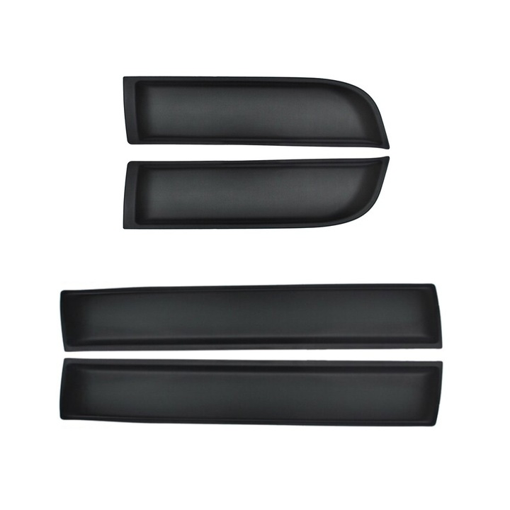 Bandouri laterale usi pentru Dacia Duster 1 HS (04.2010-2017), marca AVR®, set fata si spate, 4 bucati, negru