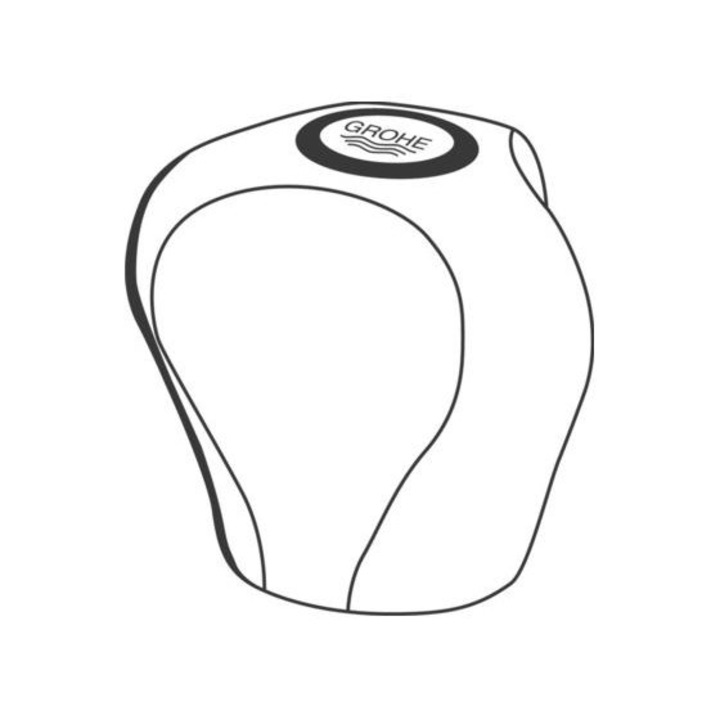Csapfogantyú 1/2 kék/piros Grohe Treflor 45124000