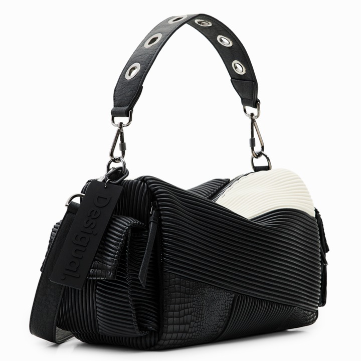 Fekete női táska 23WAXP93, Desigual, 25,5 x 12,6 x 15,8 cm