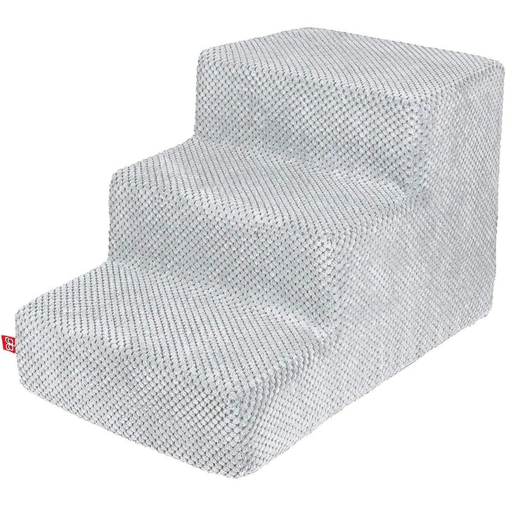BoutiqueZOO, Scari pentru caini, S 48 x 30 x 30 cm, gri, material plusat