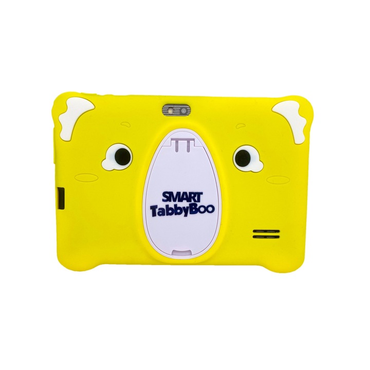 Детски таблет SMART TabbyBoo Koala Fun, 4GB RAM, 64GB, Android 12, 1000 игри и образователни дейности за деца, жълто