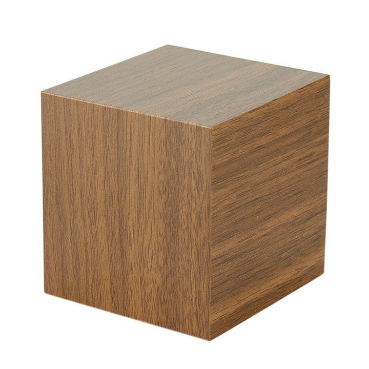 Ceas digital LED, PROCART, data, temperatura, alarma, senzor sunet, textura lemn