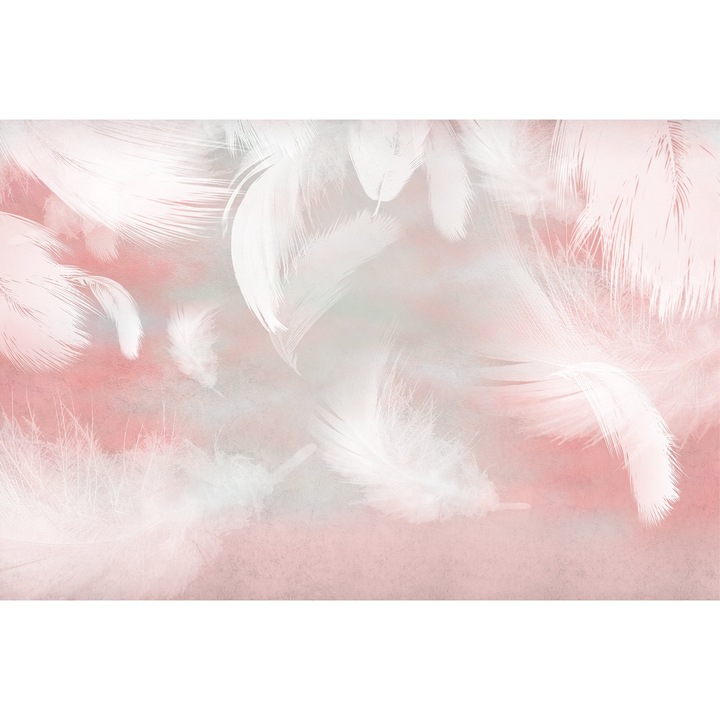 Fototapet fara imbinari H270xL400cm Pink Feather