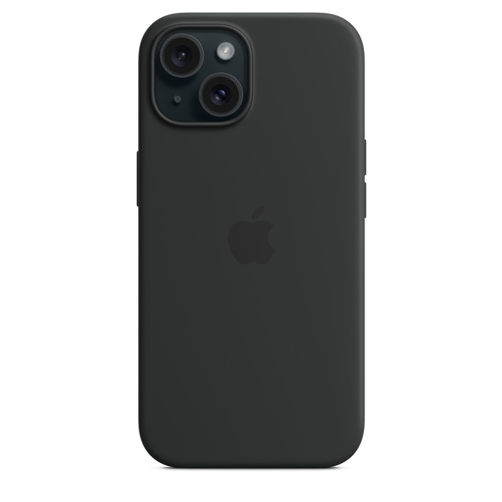 Силиконов Калъф за Apple iPhone 15, Черен