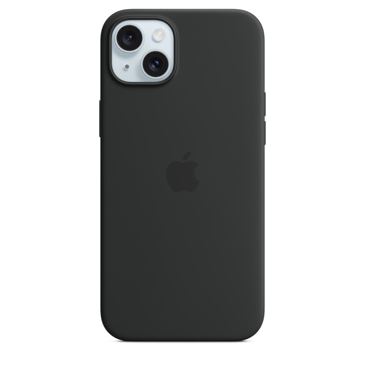 Предпазен калъф Apple Silicone Case with MagSafe за iPhone 15 Plus, Black