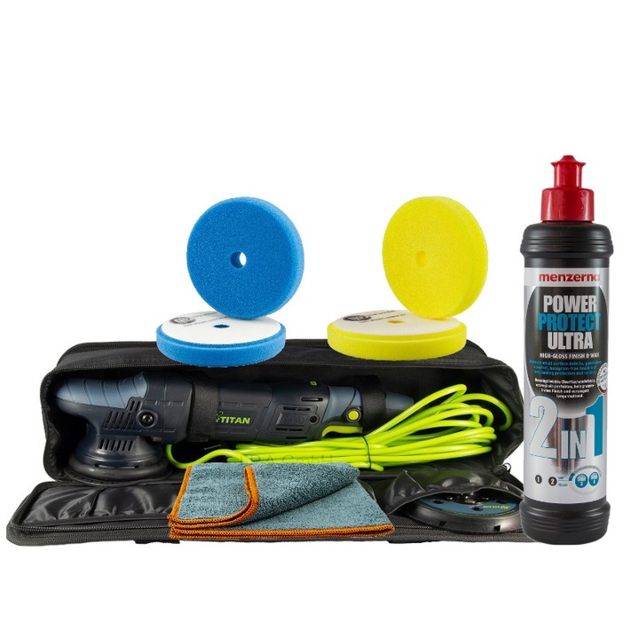 Masina polish excentric TDA21, pasta polish Menzerna 2 in 1, TDA21-M2.1