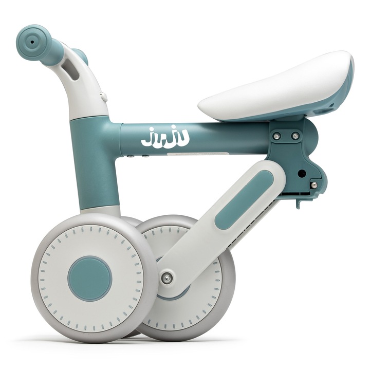 Bicicleta Balance fara pedale pentru copii Juju Dody, varsta 1-3 ani, ajustabila 2 pozitii, Albastru