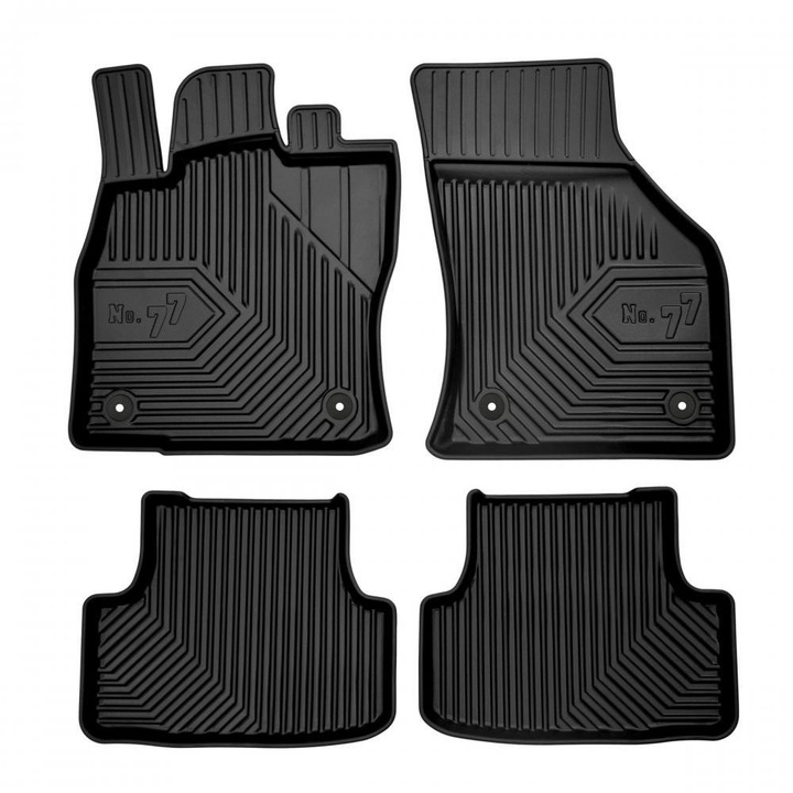 Covorase pentru Seat Leon 3 12, Frogum, Cauciuc, Negru