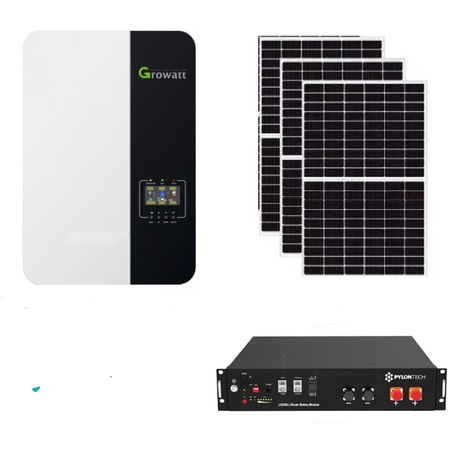 Sistem fotovoltaic Off-Grid, Pylontech, Panou, Invertor cu unda sinunsoidala, Regulator de incarcare, 3.5 kW