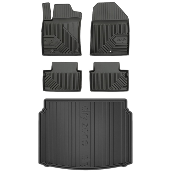 Covorase pentru Hyundai i30 3 16, Frogum, Cauciuc, Negru