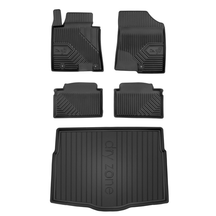 Covorase pentru Hyundai i30 II 11, Frogum, Cauciuc, Negru