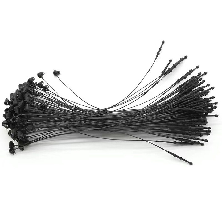 Set de agatatori negre pentru etichete din plastic pachet 1000 buc soricei pentru diverse
