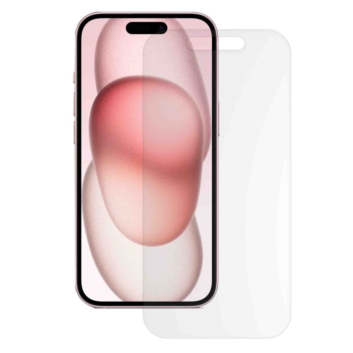 SILKASE matt fólia Apple iPhone 15-höz, képernyővédő, szilikon