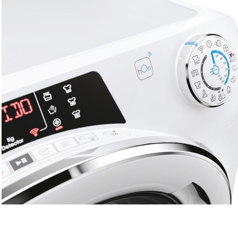 Masina de spalat rufe Candy Rapid'O RO 1486DWMCT/1-S, 8 kg, 1400 RPM, Clasa A, Steam, Motor Speed Drive Inverter, Conectivitate Wi-Fi/hOn app, Quick&Clean Technology, Alb