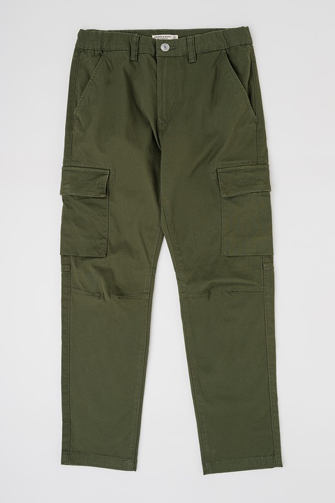 OVS, Панталон карго с регулируема талия, Зелен, 170 CM