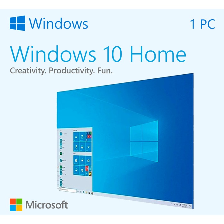 Windows 10 Home, Stick USB, Licenta Permanenta