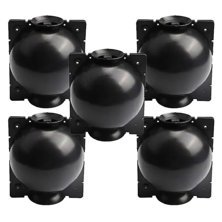 Комплект от 5 уреда за многократна употреба, кутия за вкореняване на растения, уред за присаждане с вентилация 12 см, черен