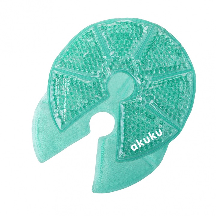 2 darabos Akuku melltartó gél borogatás készlet, hideg/meleg használatra