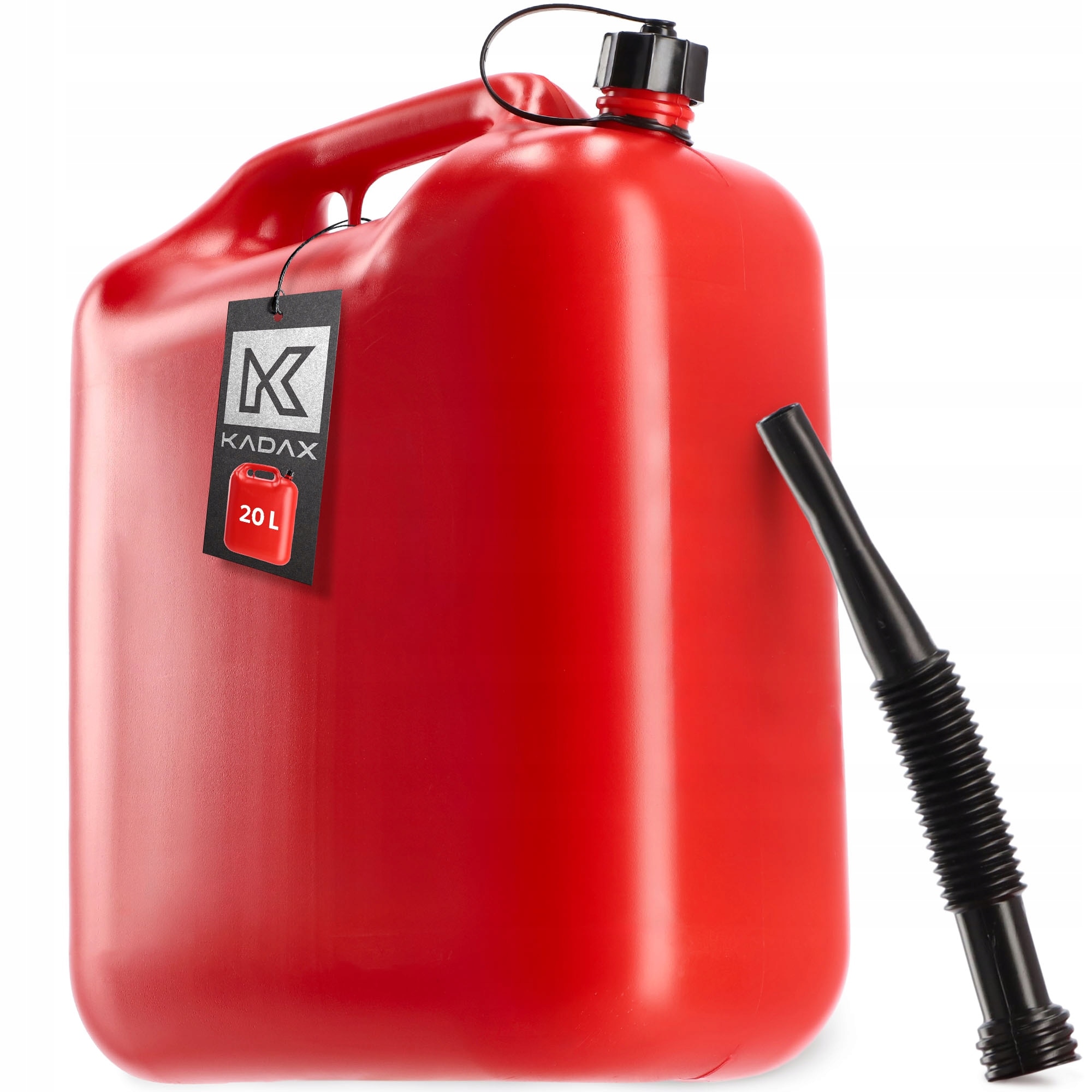 Canistra combustibil cu palnie, Kadax, Plastic, 20l, Rosu - eMAG.ro