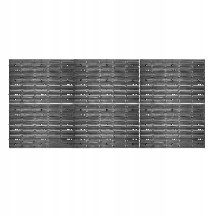 Set 6 placi atelier, KADAX, 174x78cm, Negru