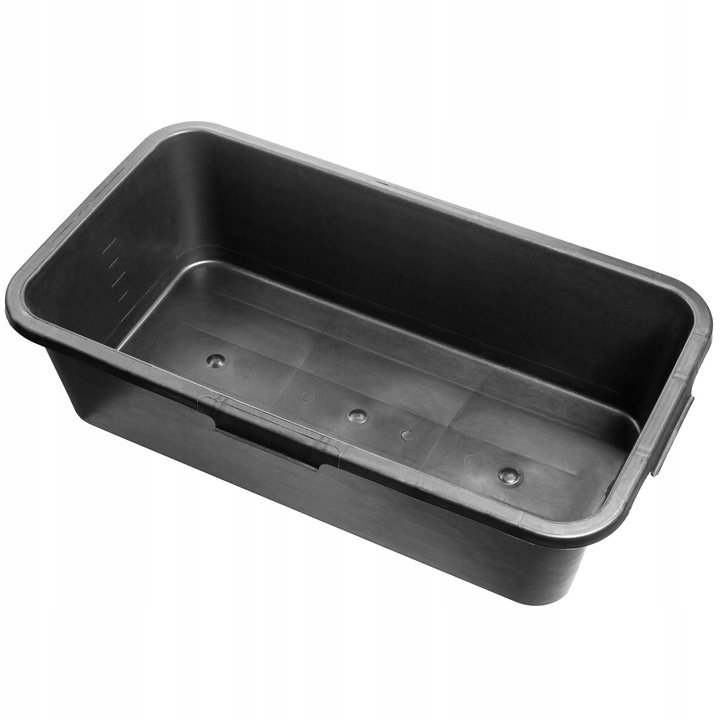 Cada pentru mortar, Kadax, Plastic, 40 L, 38.5 x 69.5 x 19 cm, Negru