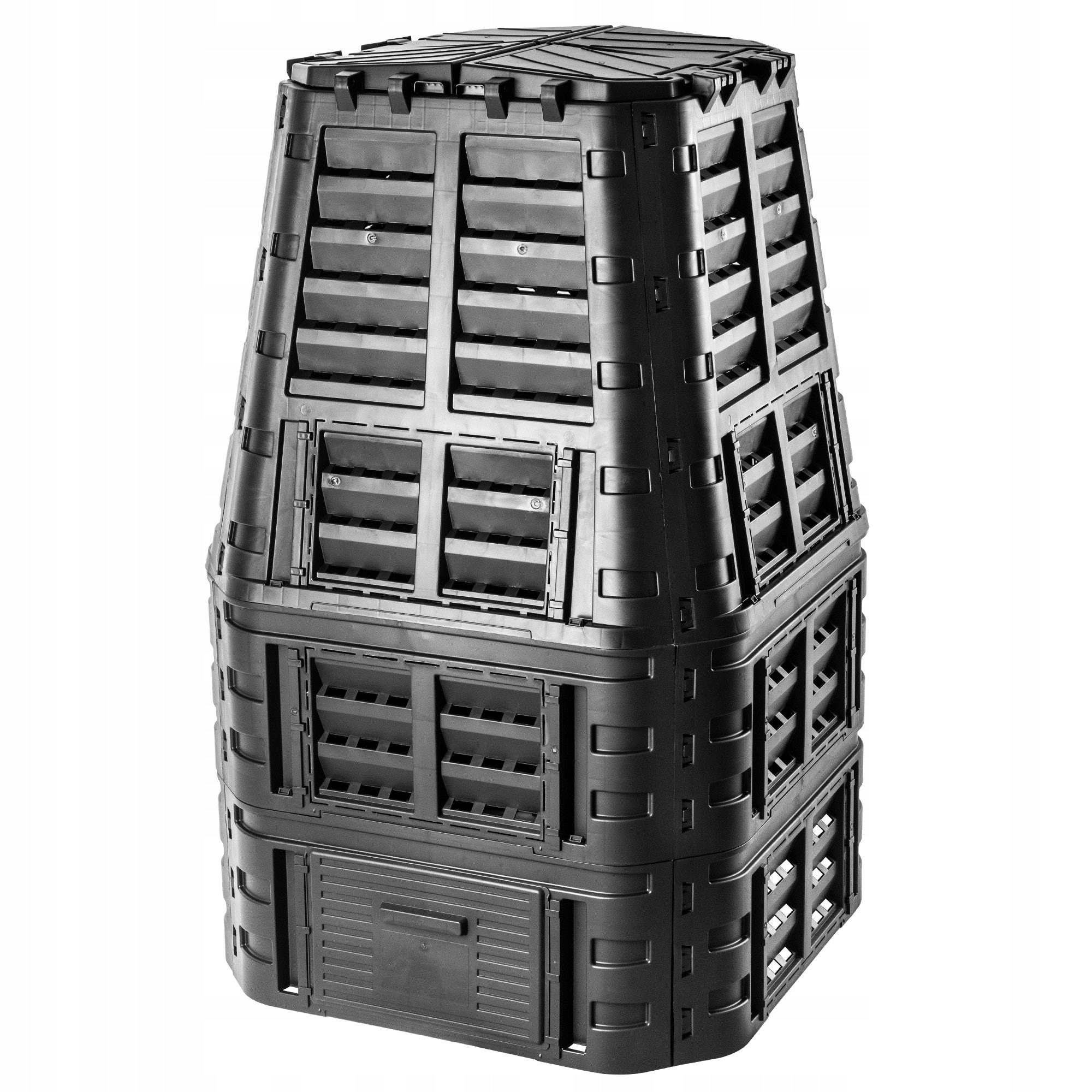 Composter modular, Kadax, 1000L, Negru - eMAG.ro