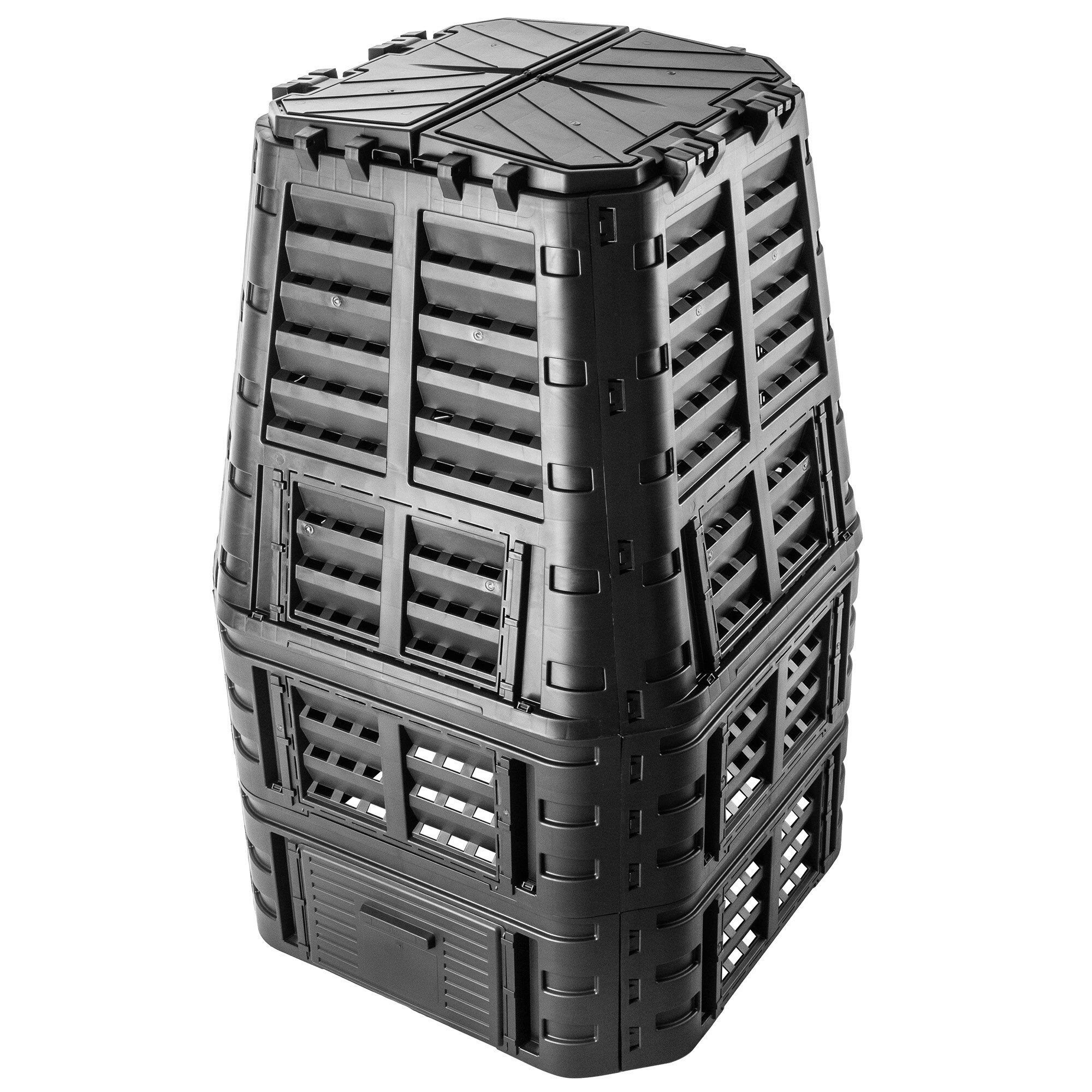 Composter modular, Kadax, 1000L, Negru - eMAG.ro