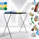 Стойка за 3 кошчета за боклук Kadax, 120L, стомана/пластмаса, многоцветни