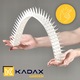 Комплект 48 шипа за птици и гълъби, Kadax, Пластмаса, 25 м, Бял