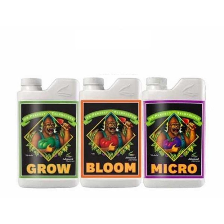 Advance Nutrients kezdőkészlet, Grow, Micro, Bloom, 3 doboz, 3 l