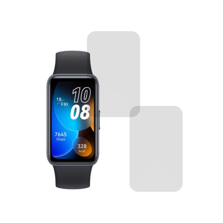 Комплект от 2 x фолио, съвместимо с Huawei Watch D, Commando Shield Full Glue, регенерируем силиконов хидрогел, против удар и против счупване, SlimLine NanoShield, прозрачен