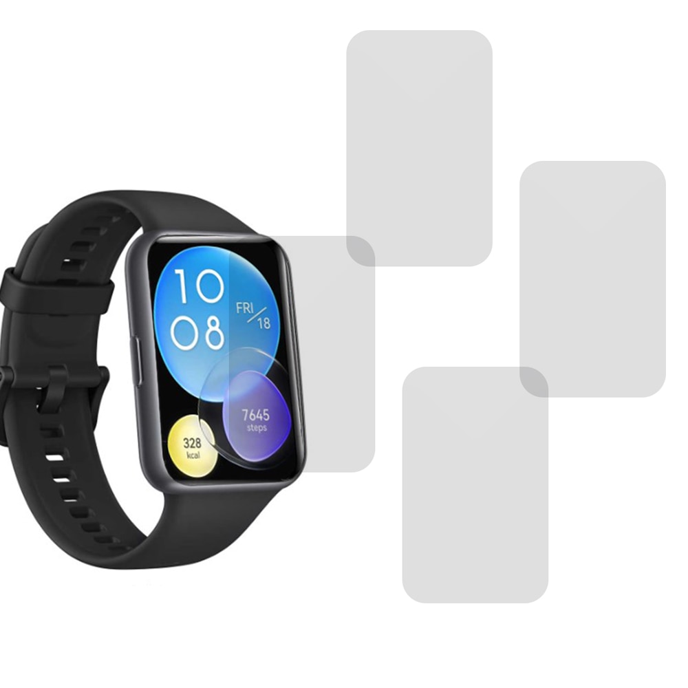 Комплект от 4 x фолио, съвместимо с Huawei Watch Fit, Commando Shield ...