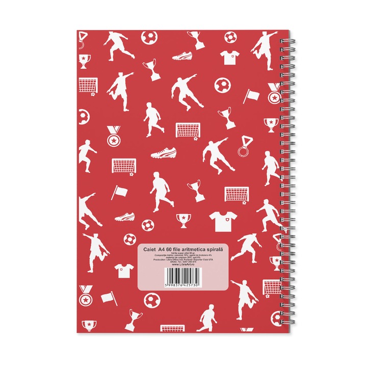 Notebook A4 60 lapos aritmetikai spirál UTA