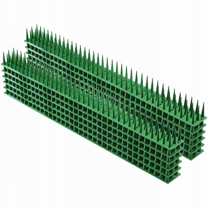 Set 12 tepi respingere pasari, Kadax, Plastic, 6 m, Verde