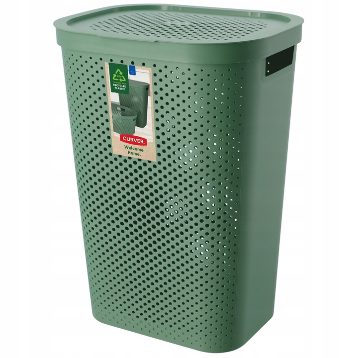 Cos de rufe, Curver, Plastic, 60 l, 44 x 35 x 60.5 cm, Verde