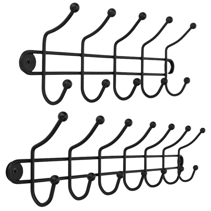 Set 2 cuiere, Kadax, Metal, Negru