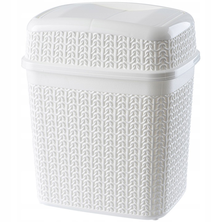 Кошче за отпадъци, Kadax, Пластмаса, 5L, Бяло