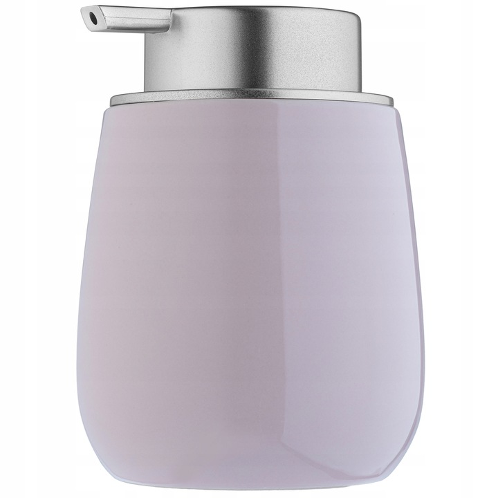 Dispenser sapun lichid, KADAX, ceramica/plastic, roz, 9.5x9.5x12.5cm, 400ml