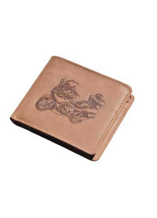 Мъжки портфейл, Wyroby ze Skory, кожа, кафяв