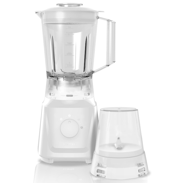Blender, 2L, motor puternic, design durabil, plastic si otel inoxidabil
