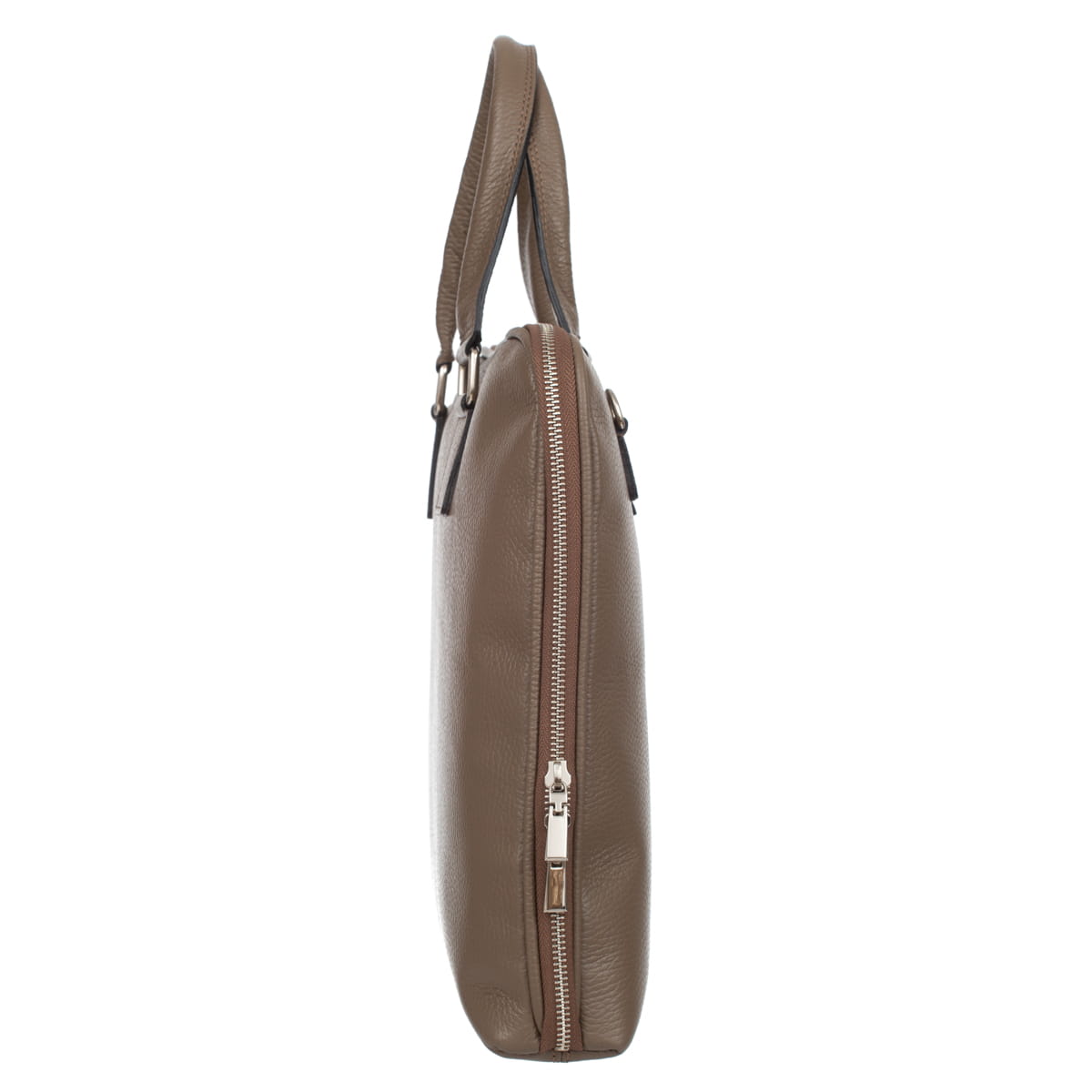 Geanta pentru laptop, Vera Pelle, Piele, 17.3", Maro