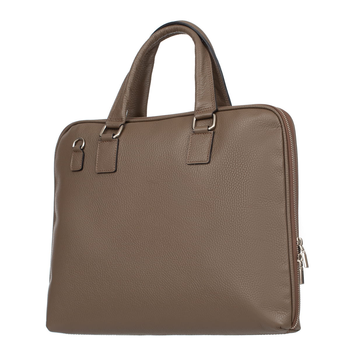 Geanta pentru laptop, Vera Pelle, Piele, 17.3", Maro