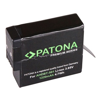 PATONA Premium | Acumulator tip Gopro Hero 5 Black AHDBT-501 Hero 6 PATONA Premium | Acumulator tip Gopro Hero 5 Black AHDBT-501 Hero 6